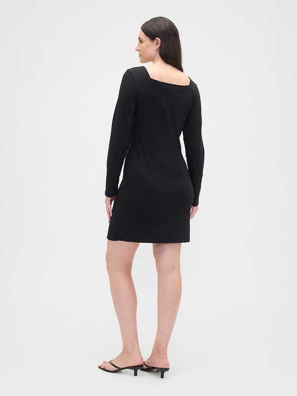 Squareneck Mini Dress