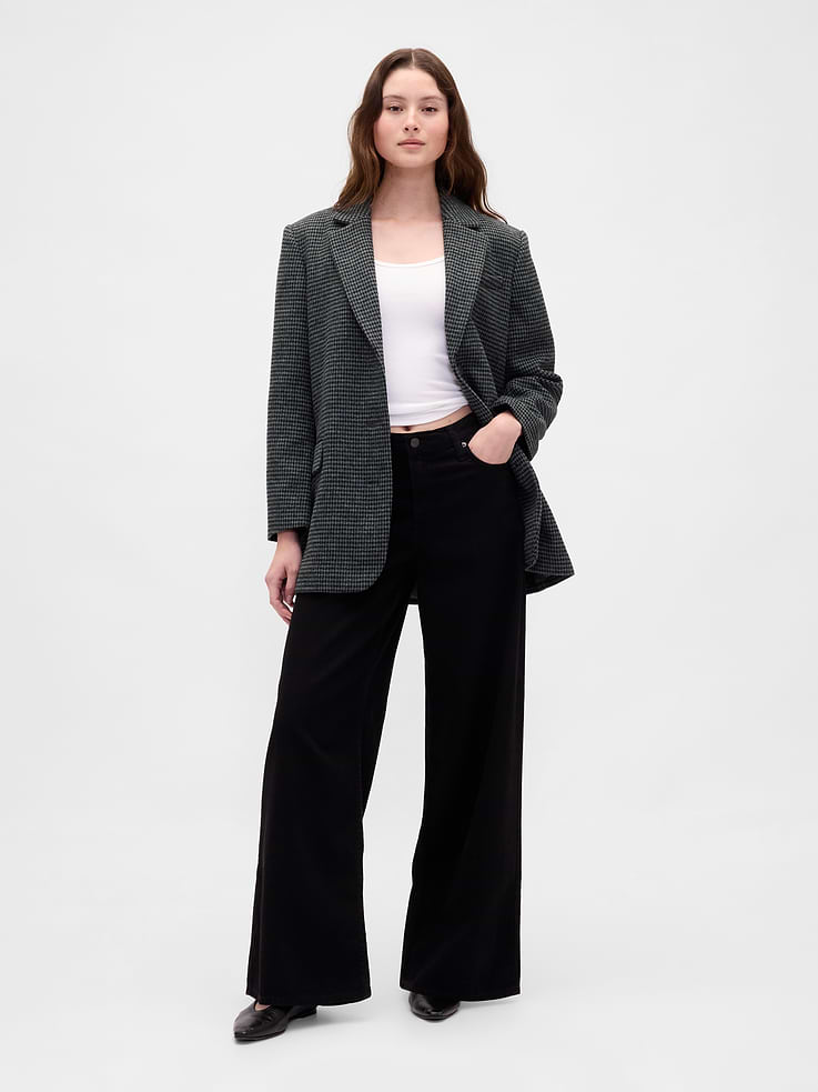 Image number 2 showing, Oversized Wool-Blend Blazer