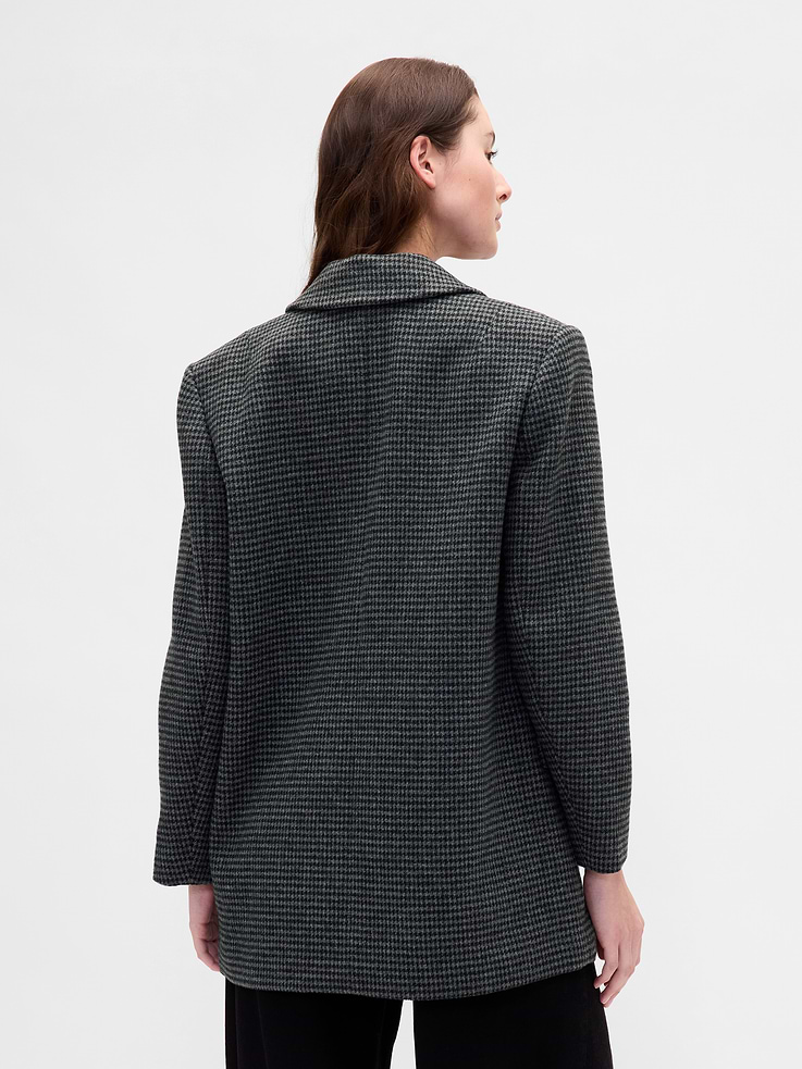 Image number 3 showing, Oversized Wool-Blend Blazer