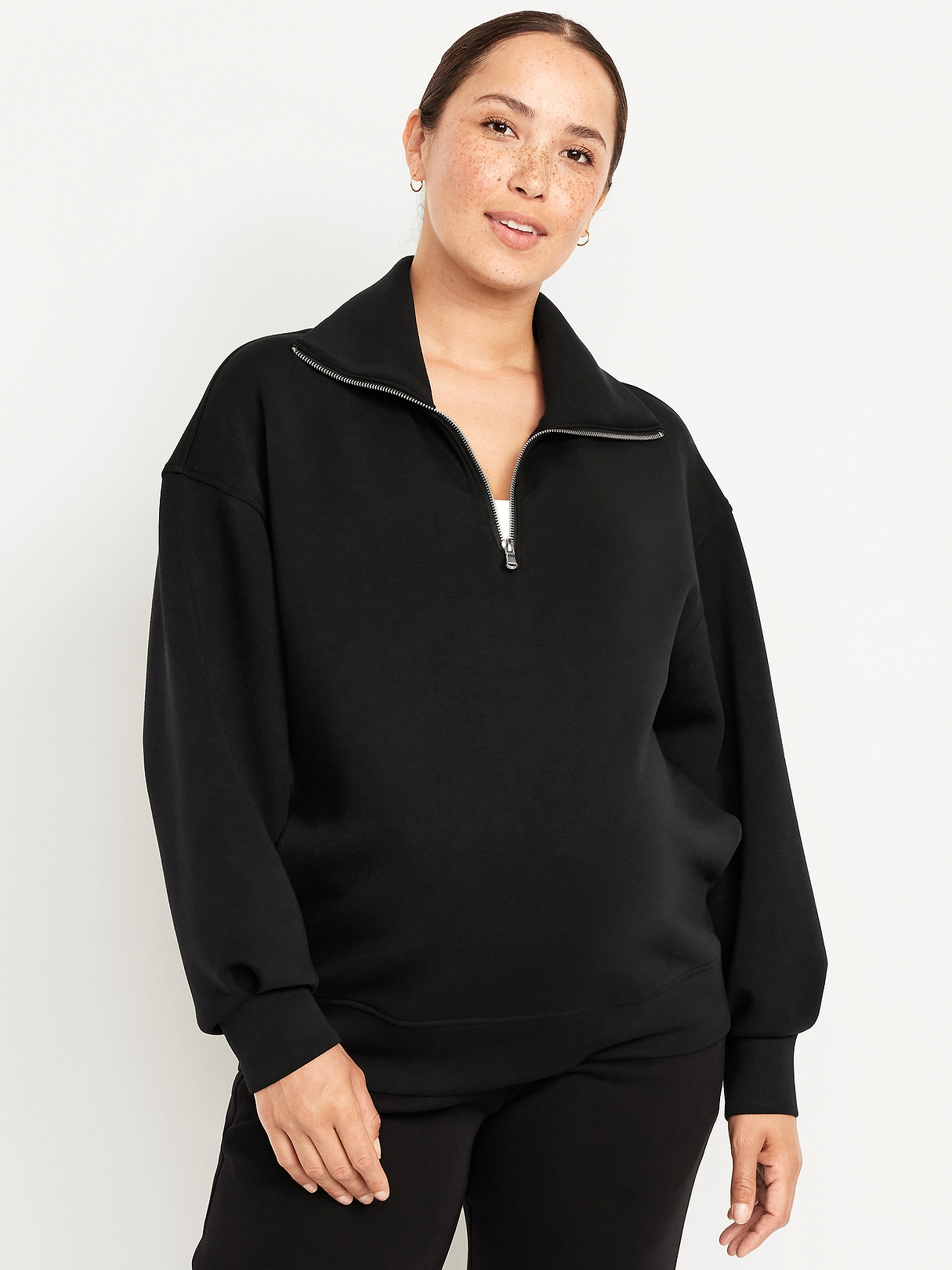 Maternity Bounce Fleece Half-Zip Pullover | Old Navy