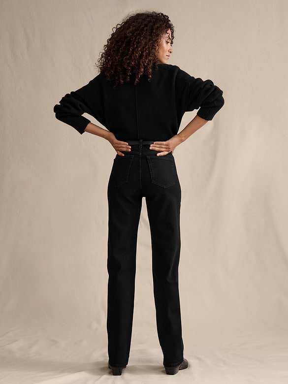 High-Rise 90S Straight Jean