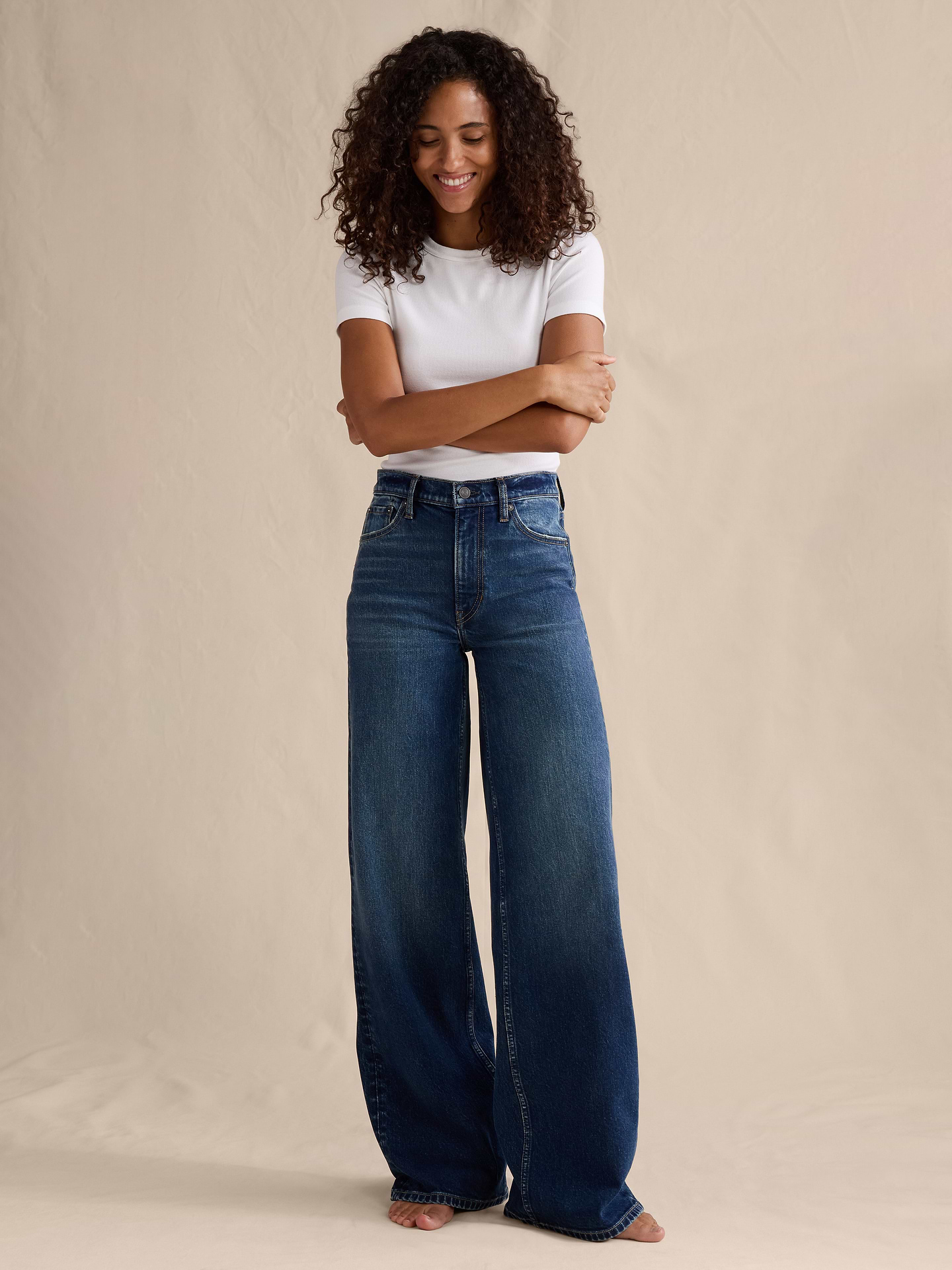 Image number 4 showing, The Icon Classic Wide-Leg Jean