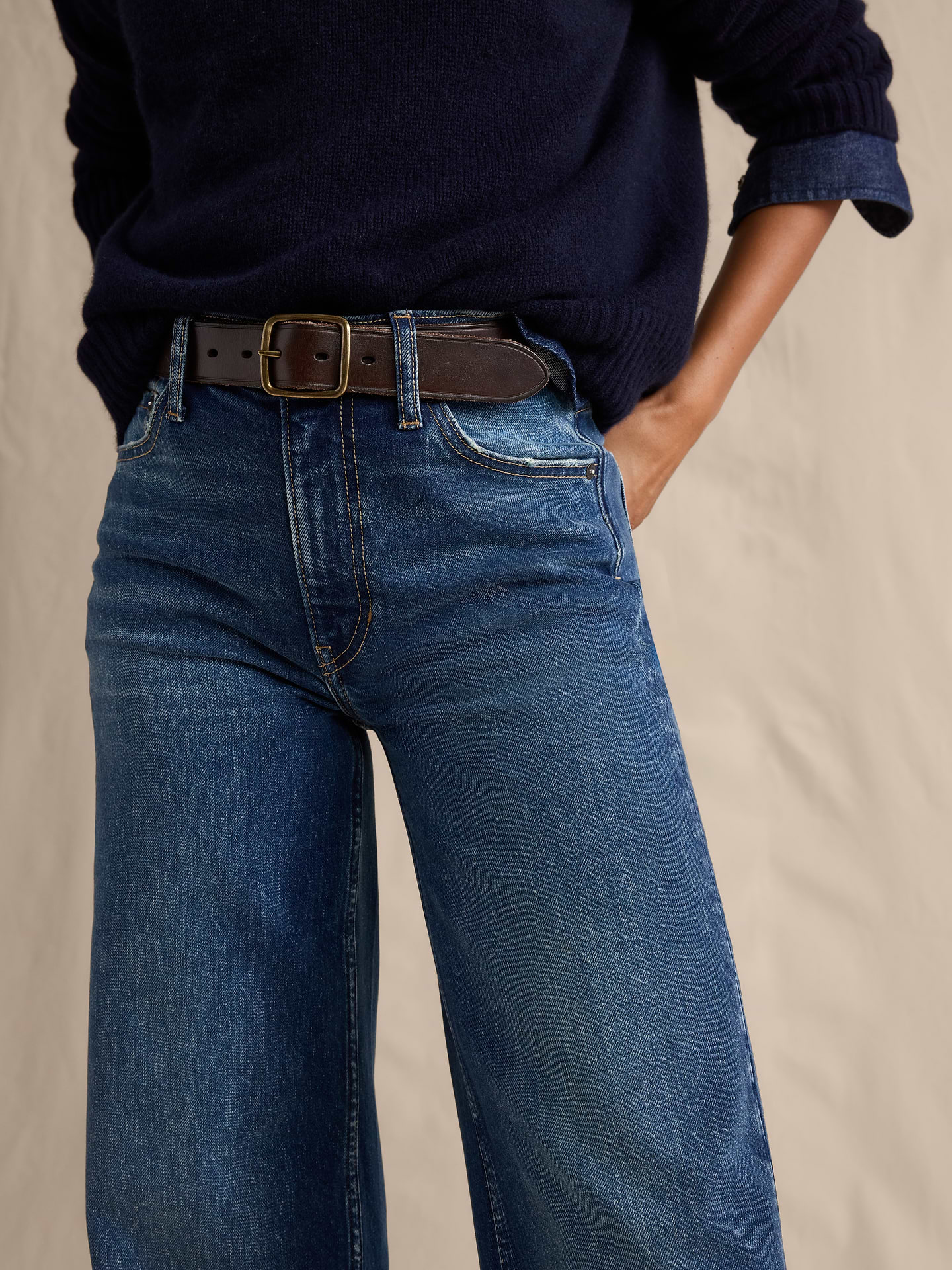 Image number 3 showing, The Icon Classic Wide-Leg Jean