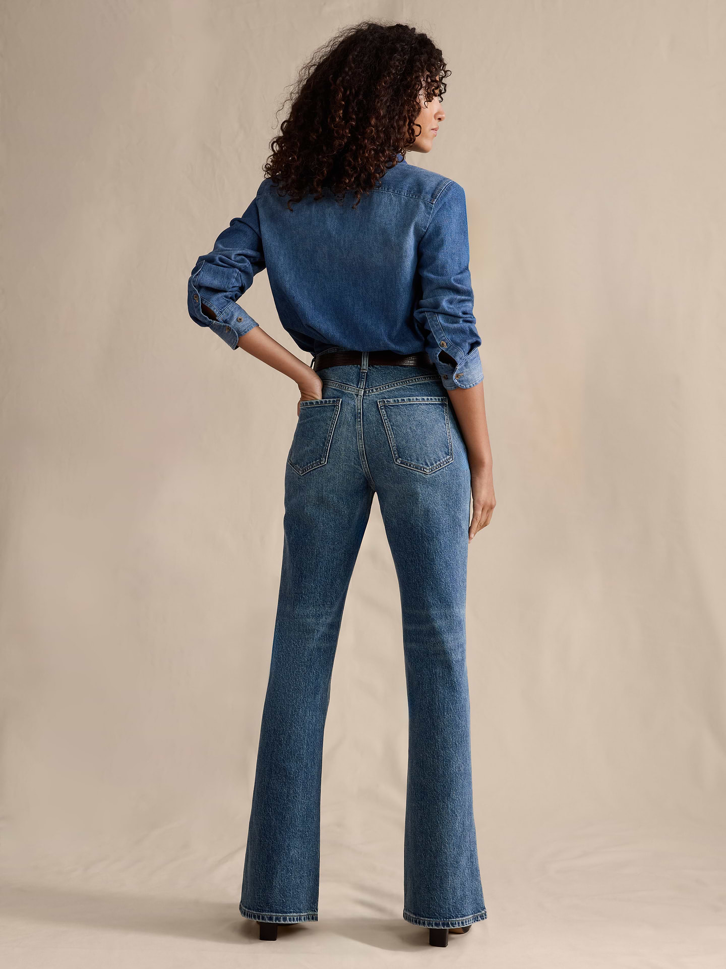 Image number 3 showing, High-Rise Bootcut Jean