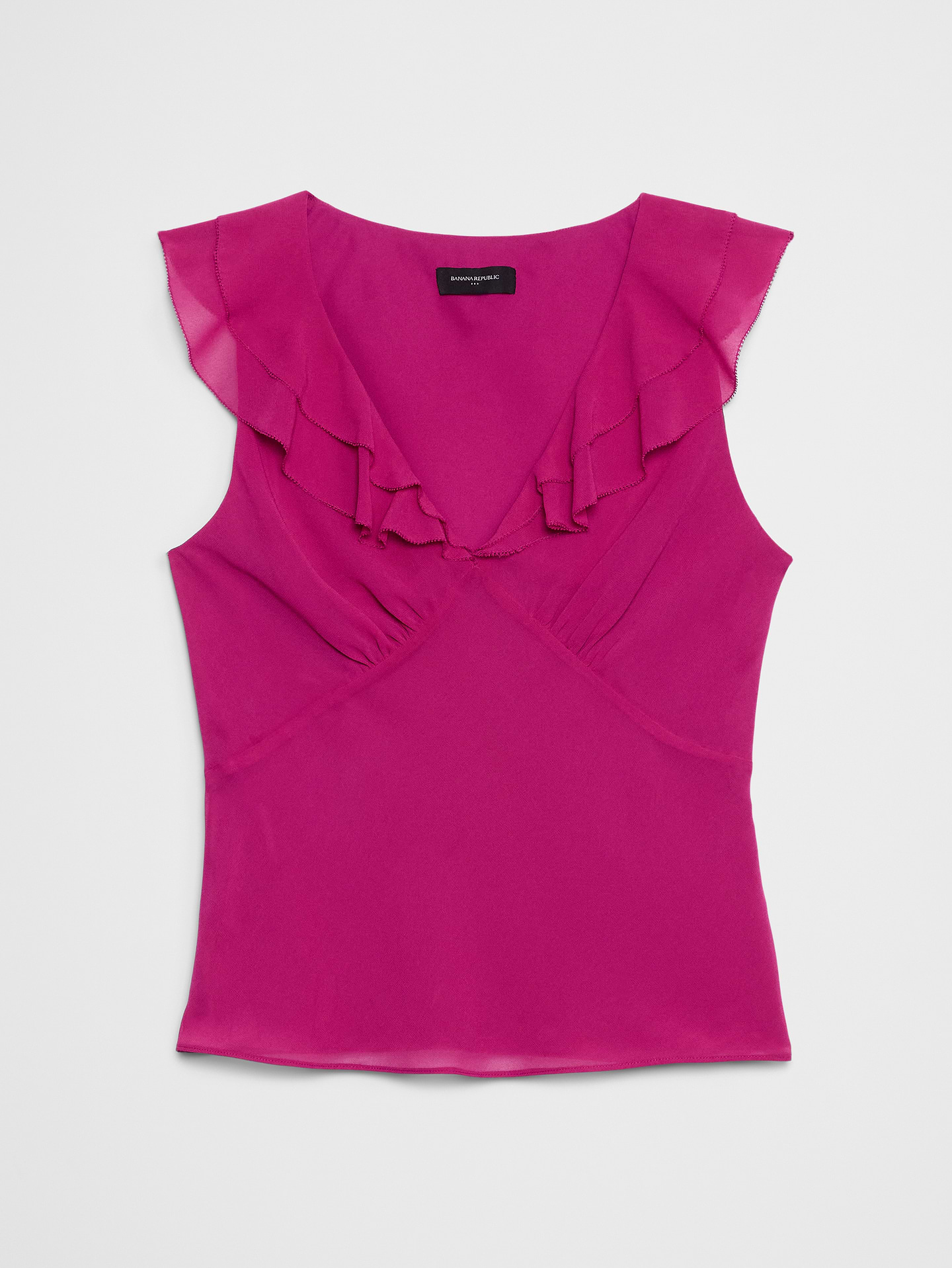 Image number 4 showing, Ruffle V-Neck Chiffon Top