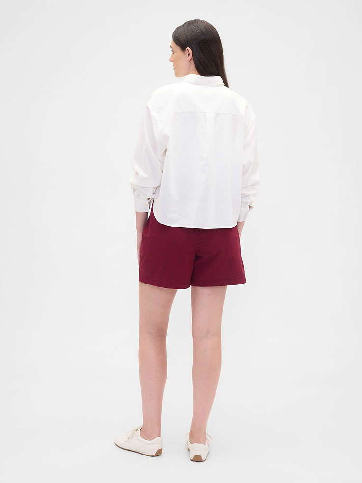 Image 6 of 7, 5" Mid Rise Downtown Khaki Shorts