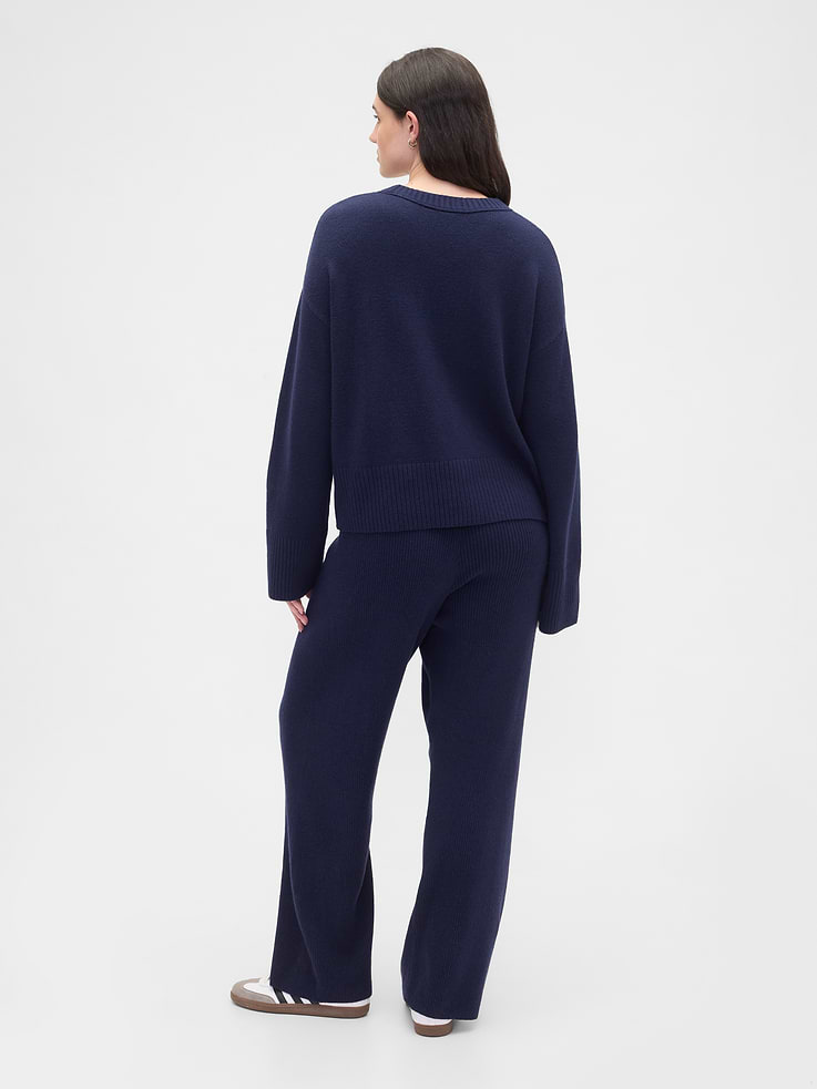 Image number 6 showing, CashSoft Relaxed Ribbed Sweater Pants