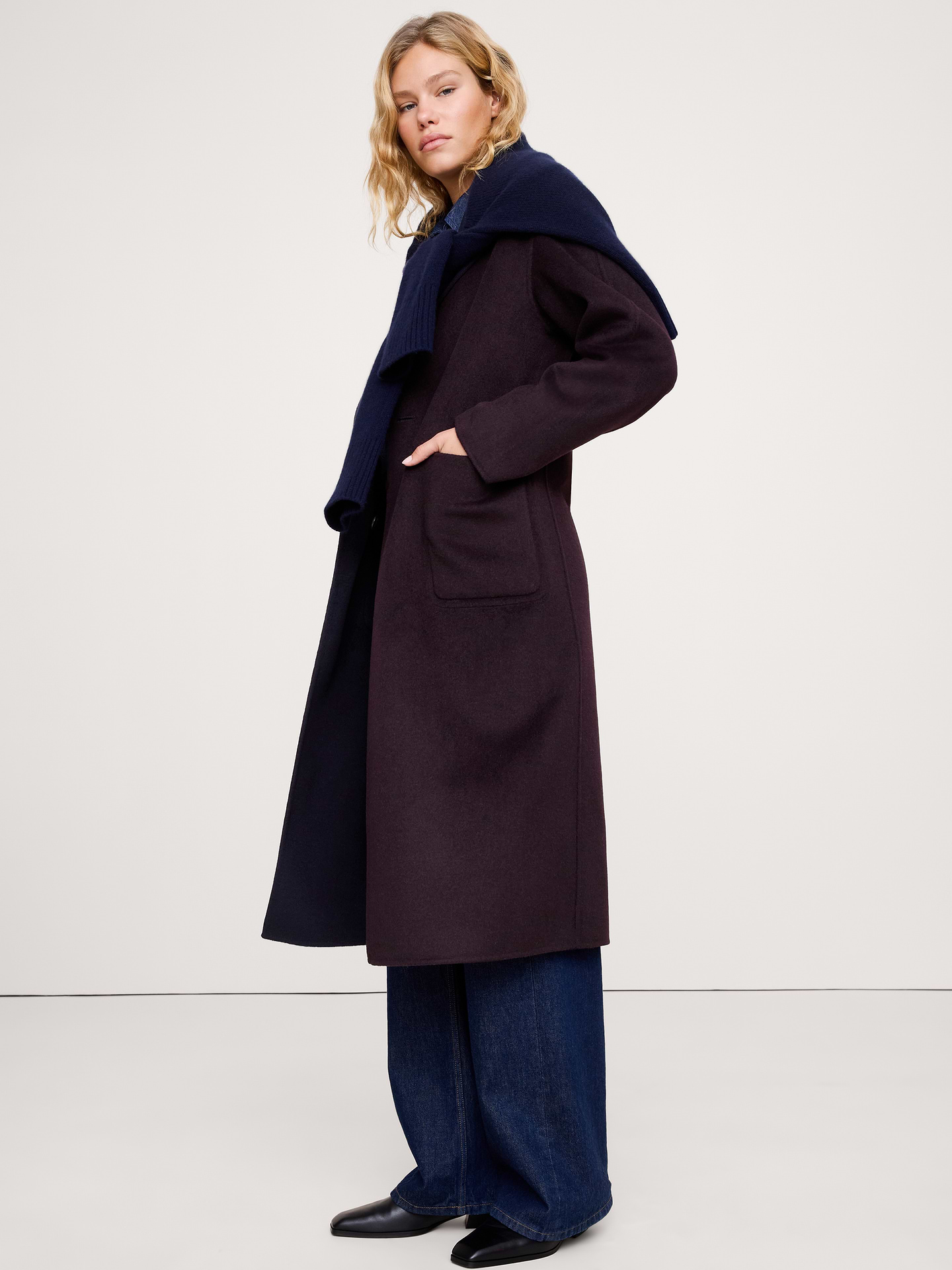 Image 8 of 8, Double-Faced Top Coat