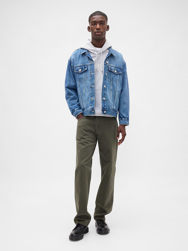 Image number 1 showing, Relaxed Straight Jeans