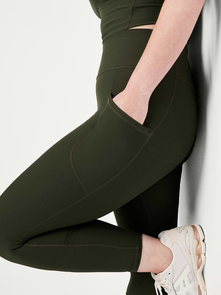 Image number 3 showing, High-Waisted PowerSoft 7/8 Pocket Leggings