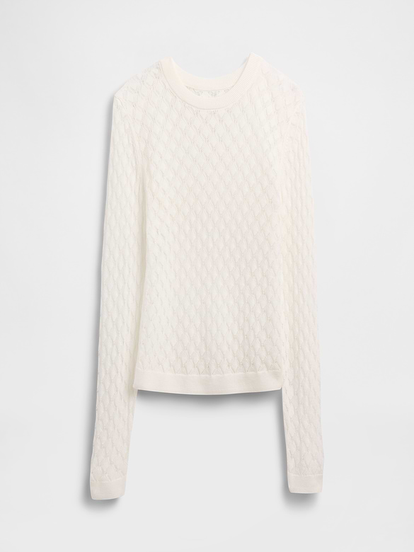 Pointelle Sweater