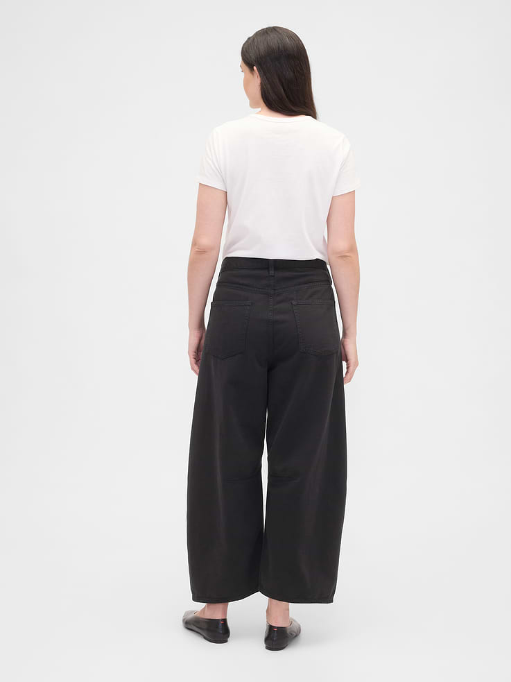 Image 6 of 7, High Rise Horseshoe Crop Jeans