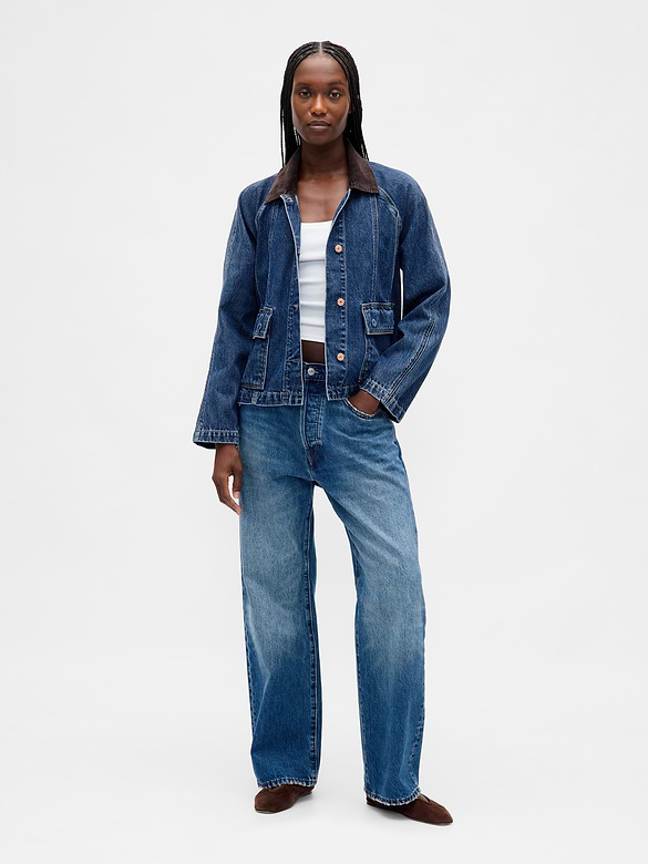 UltraSoft Denim Swing Chore Jacket