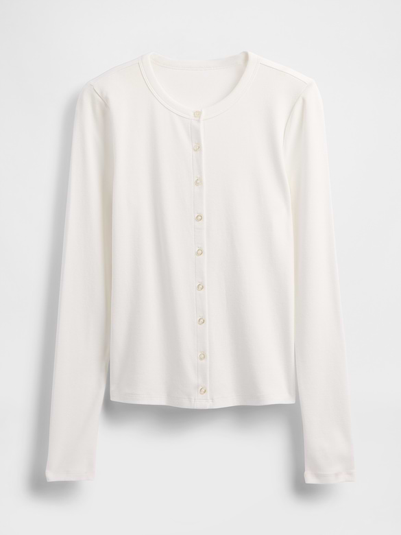 Modern Crewneck Cardigan