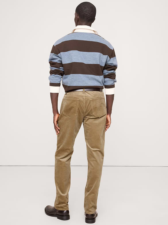 Straight Stretch-Corduroy Traveler Pant