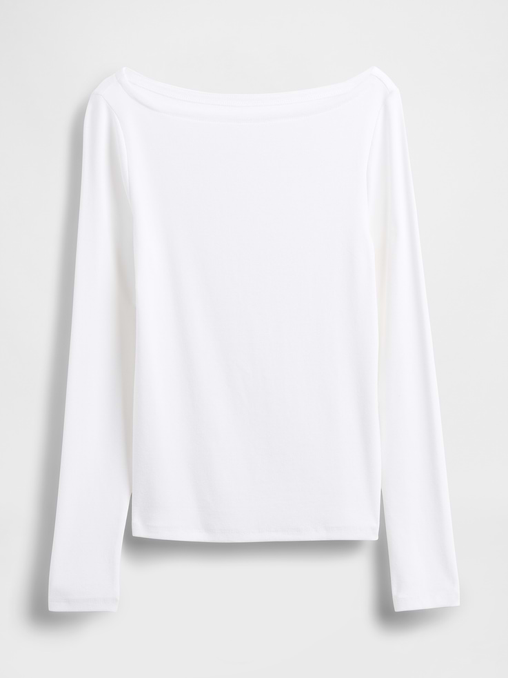 Image number 5 showing, Modern Boatneck T-Shirt