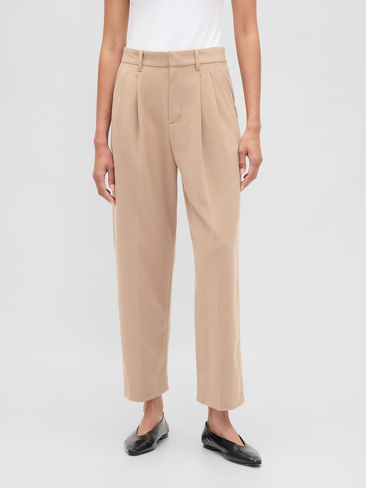 Image number 2 showing, 365 High Rise Brushed Twill Taper Ankle Trousers