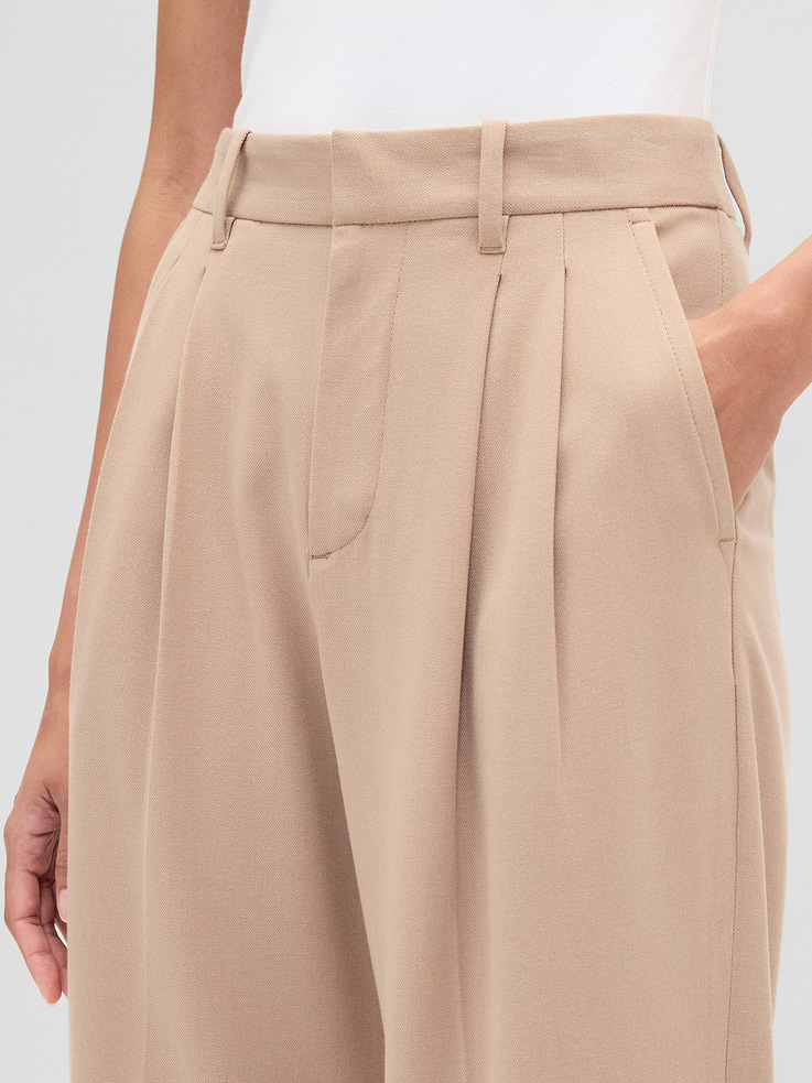 Image number 8 showing, 365 High Rise Brushed Twill Taper Ankle Trousers