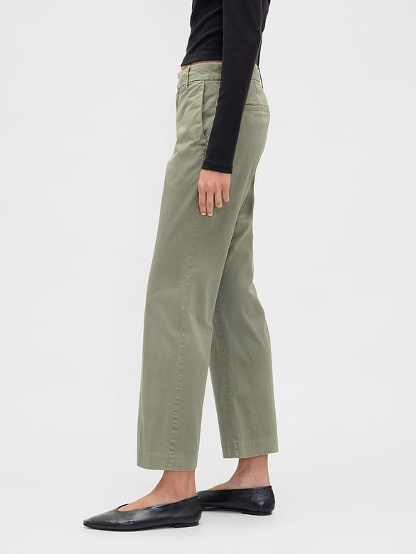 Mid Rise Khakis