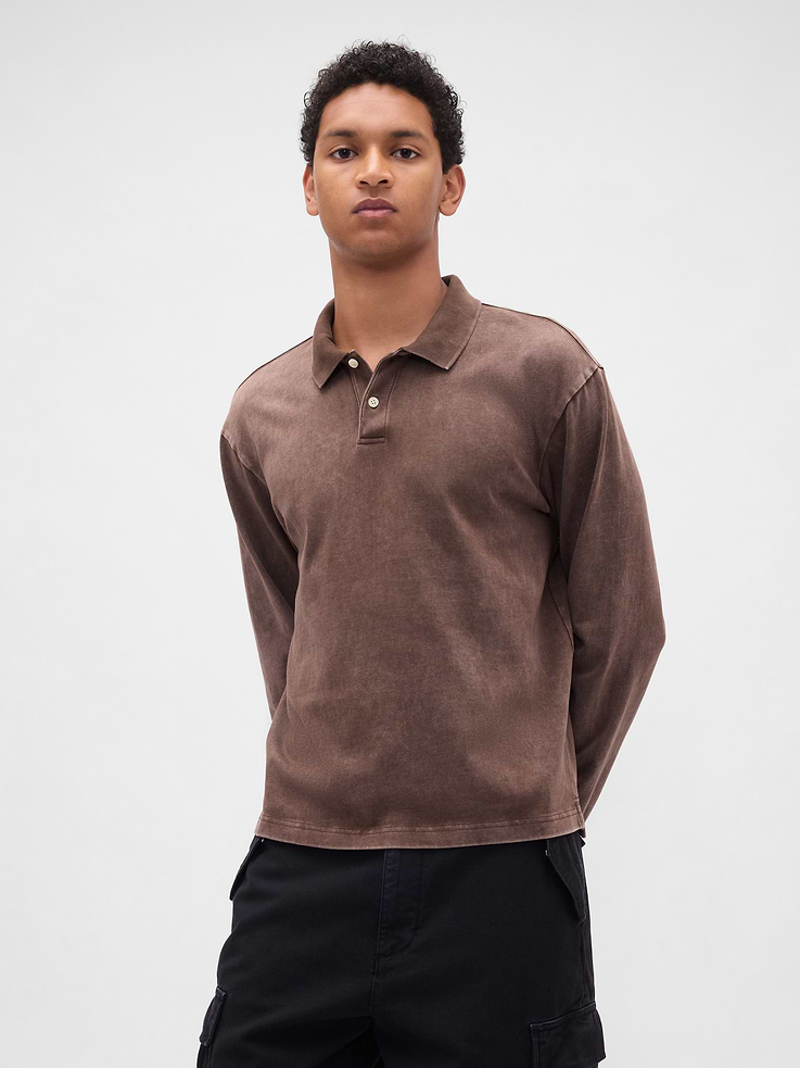 Image number 1 showing, Heavyweight Jersey Polo Shirt