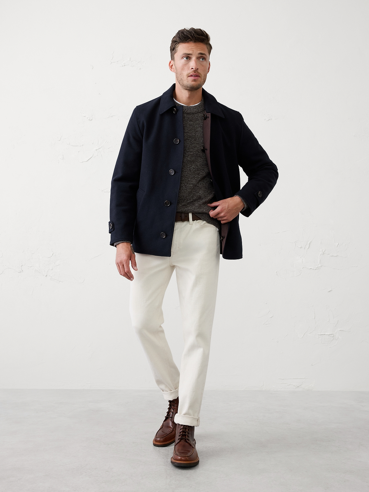 BananaRepublic(USA)コンビネーションパデッドジャケット Reversible Jacket | Banana Republic Factory