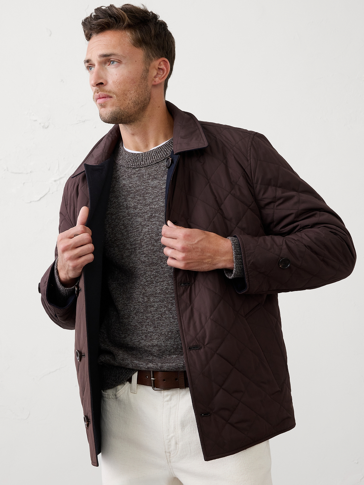 BananaRepublic(USA)コンビネーションパデッドジャケット Reversible Jacket | Banana Republic Factory