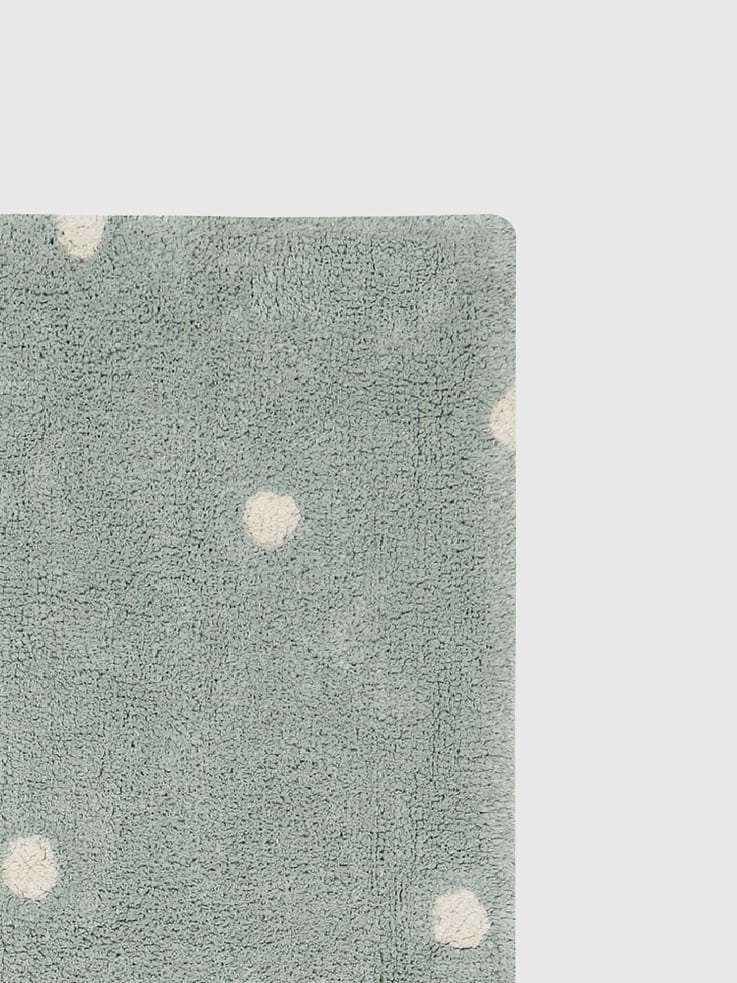 Image number 3 showing, Lorena Canals Washable Rug Mini Dot Blue Sage