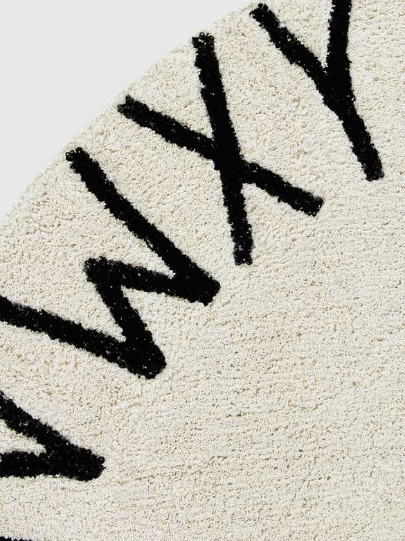 Lorena Canals Washable Rug ABC Natural Black