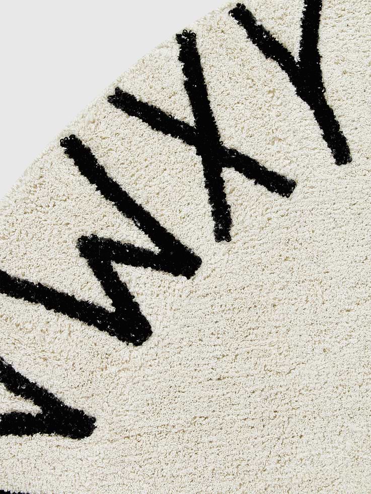 Image number 5 showing, Lorena Canals Washable Rug ABC Natural Black