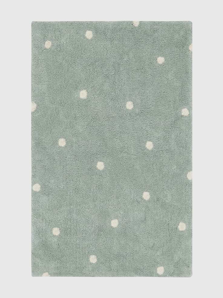 Image number 1 showing, Lorena Canals Washable Rug Mini Dot Blue Sage