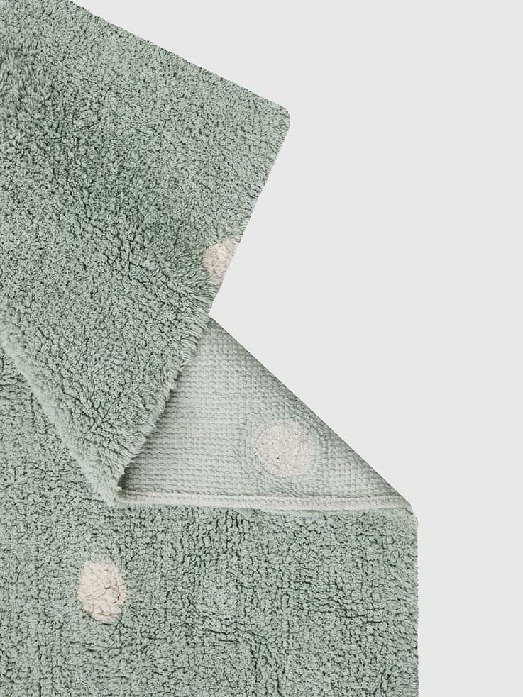 Image number 4 showing, Lorena Canals Washable Rug Mini Dot Blue Sage