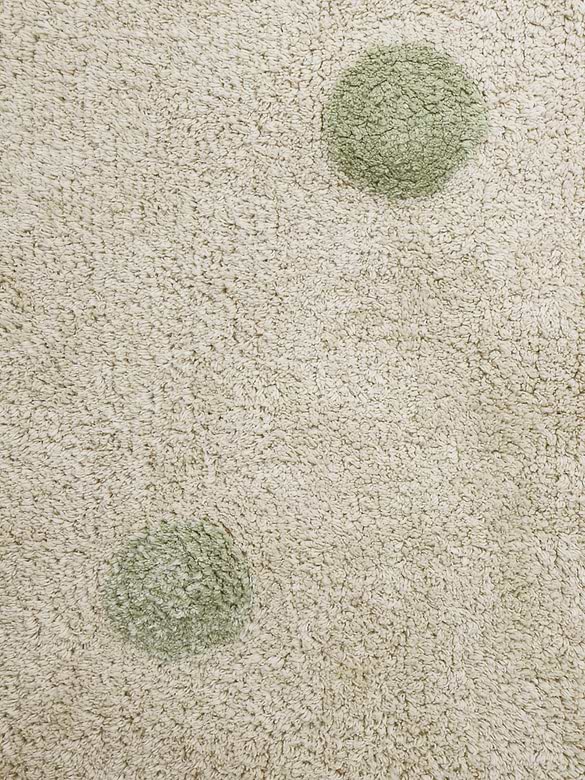 Lorena Canals Washable Rug Hippy Dots Olive