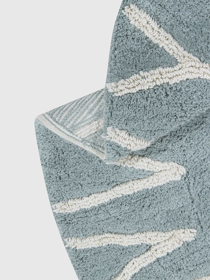 Image number 5 showing, Lorena Canals Washable Rug ABC Natural Vintage Blue