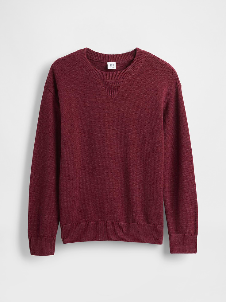 Image 2 of 5, Kids Relaxed Crewneck Sweater