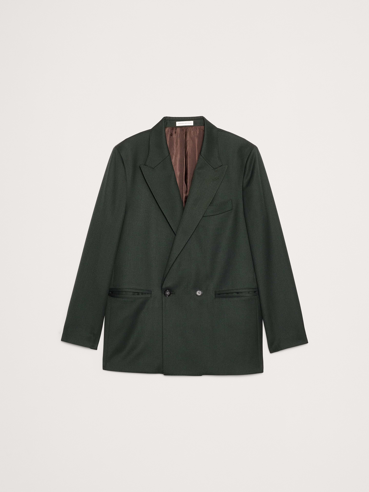 Image number 5 showing, Relaxed Green Twill Suit Jacket