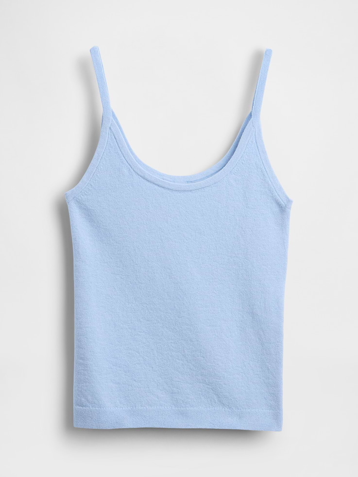 Image 5 of 5, CashSoft Stretch Crop Tank Top