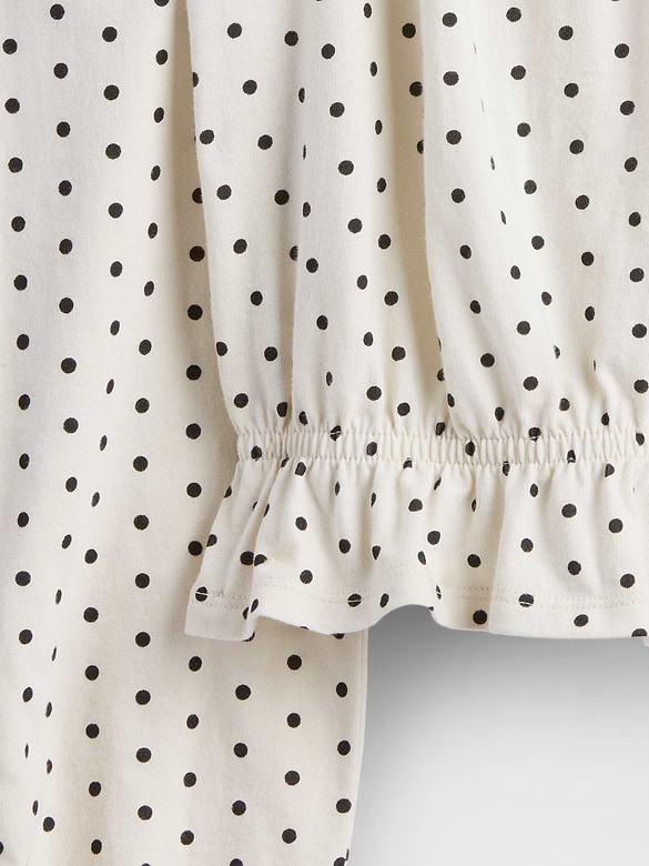 Kids Crinkle Peplum Top