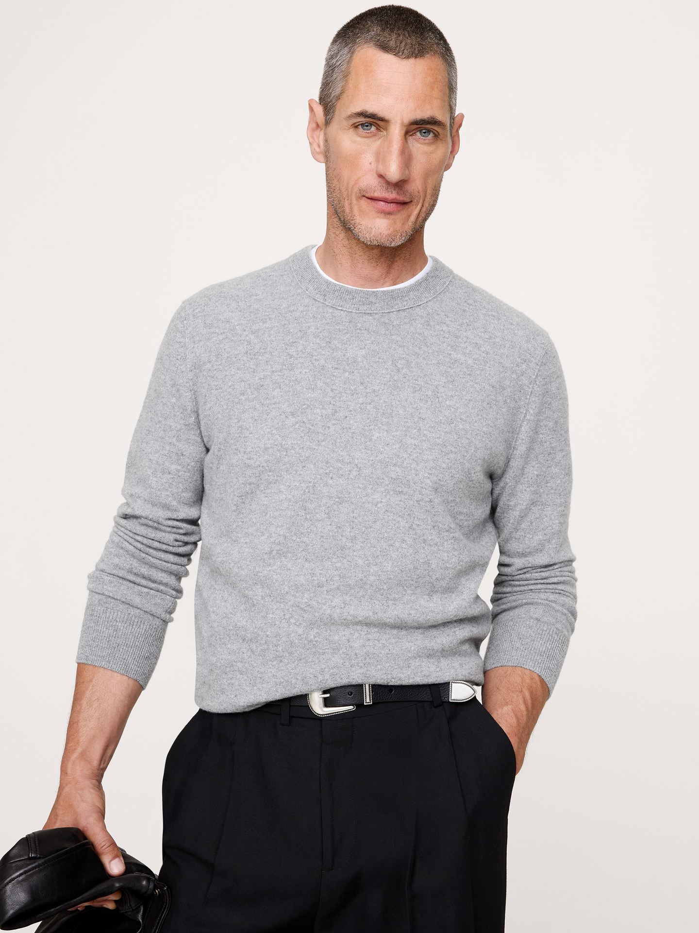 Image number 1 showing, Cashmere Crew-Neck Sweater