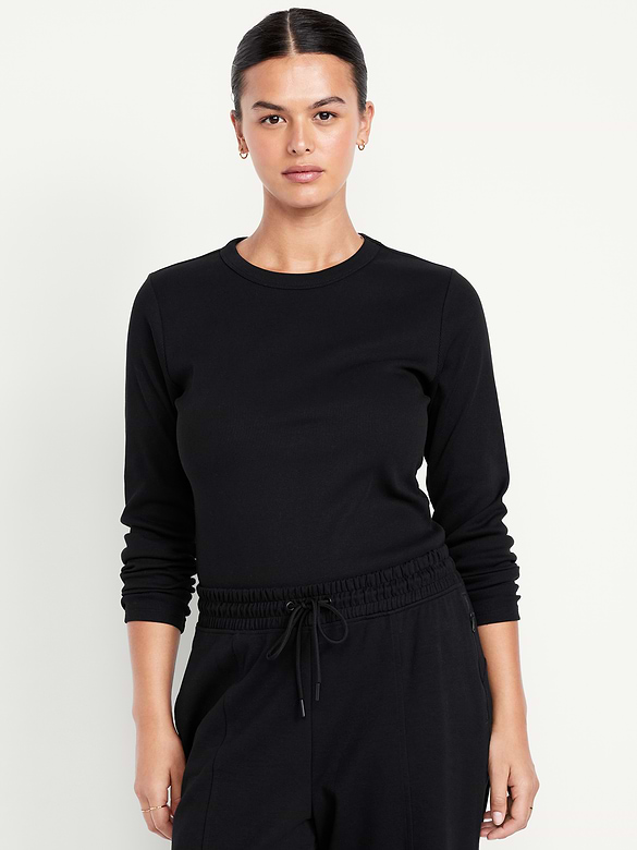 Snug Long-Sleeve Crew-Neck T-Shirt