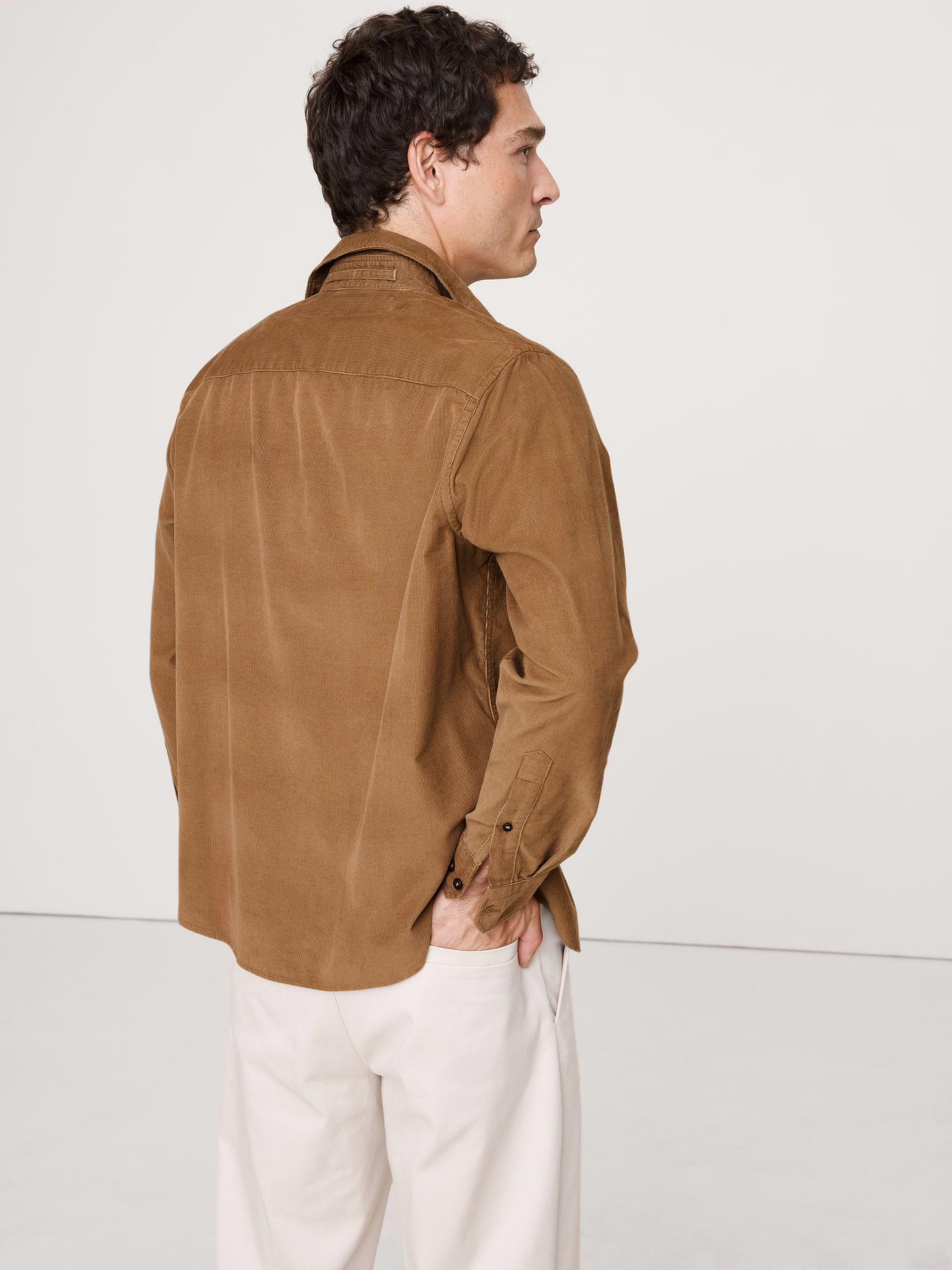 Image number 3 showing, Standard-Fit Lightweight Corduroy Shirt