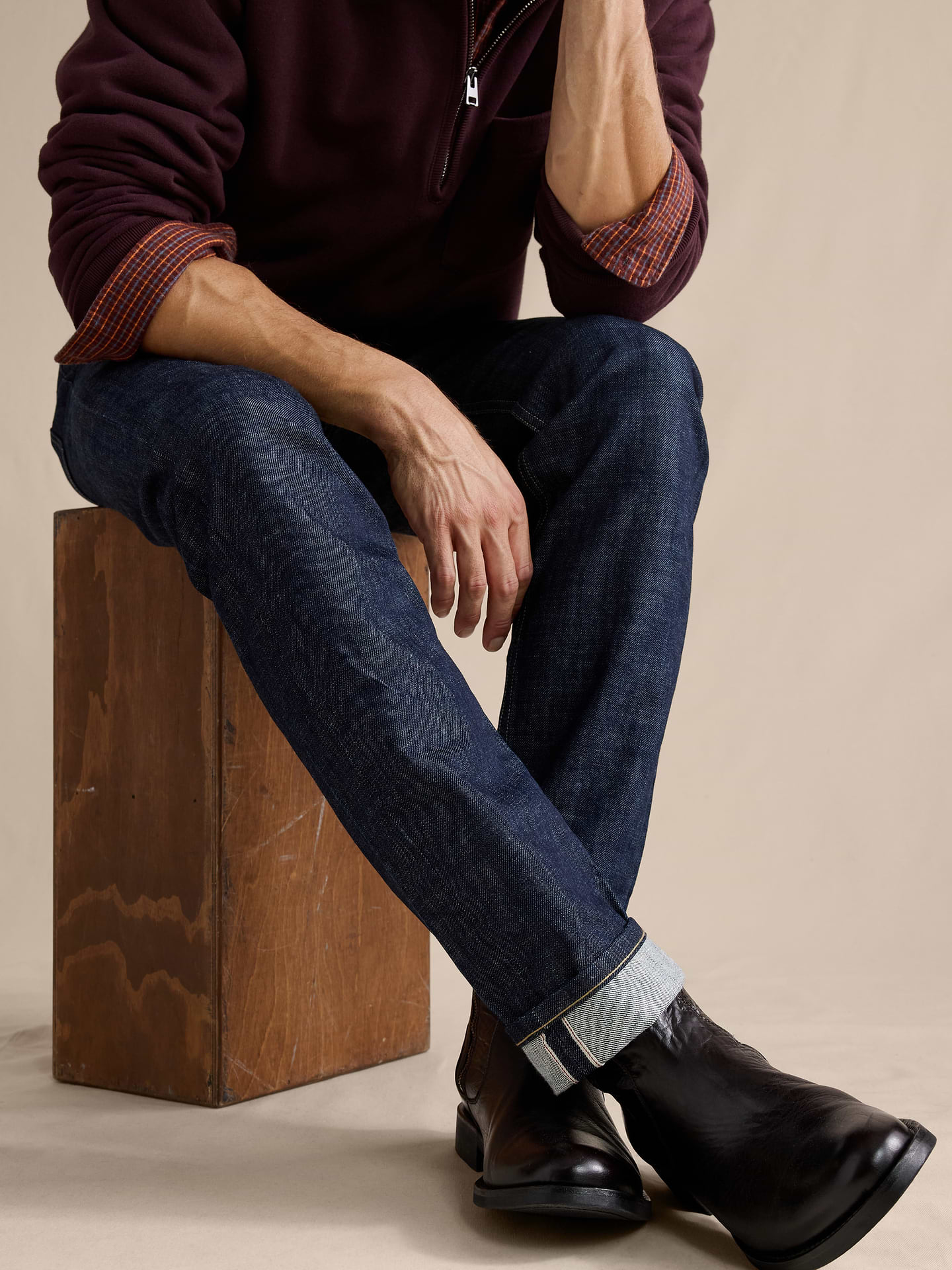 Image number 3 showing, Slim Selvedge Jean