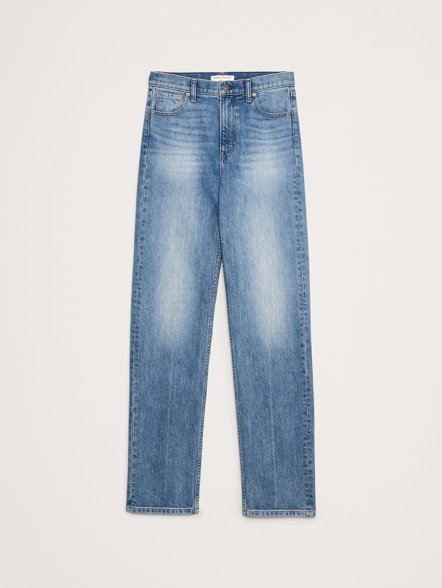 Image number 4 showing, High-Rise 90S Straight Jean