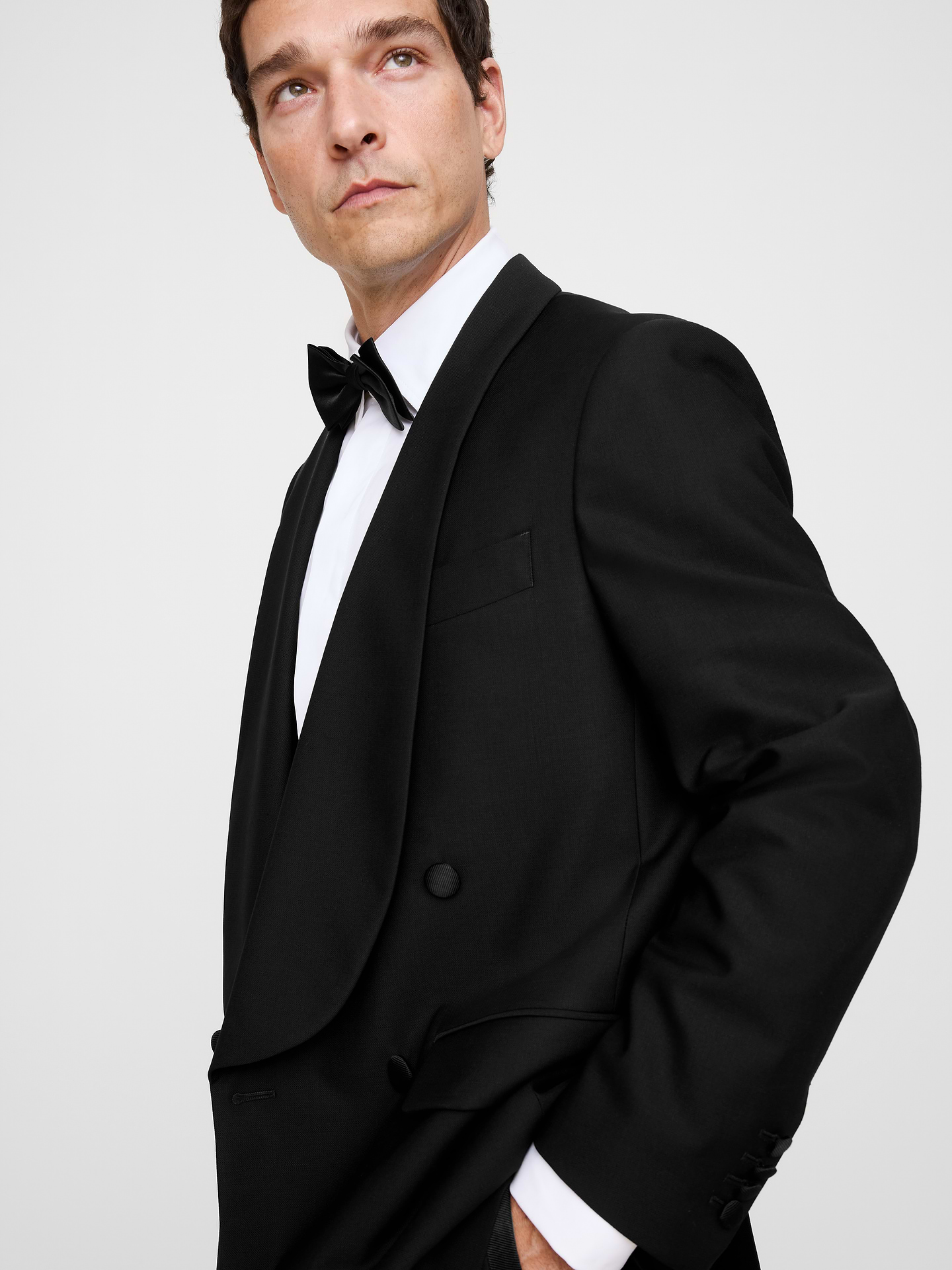 Image number 4 showing, Relaxed Italian Barathea Tuxedo Jacket