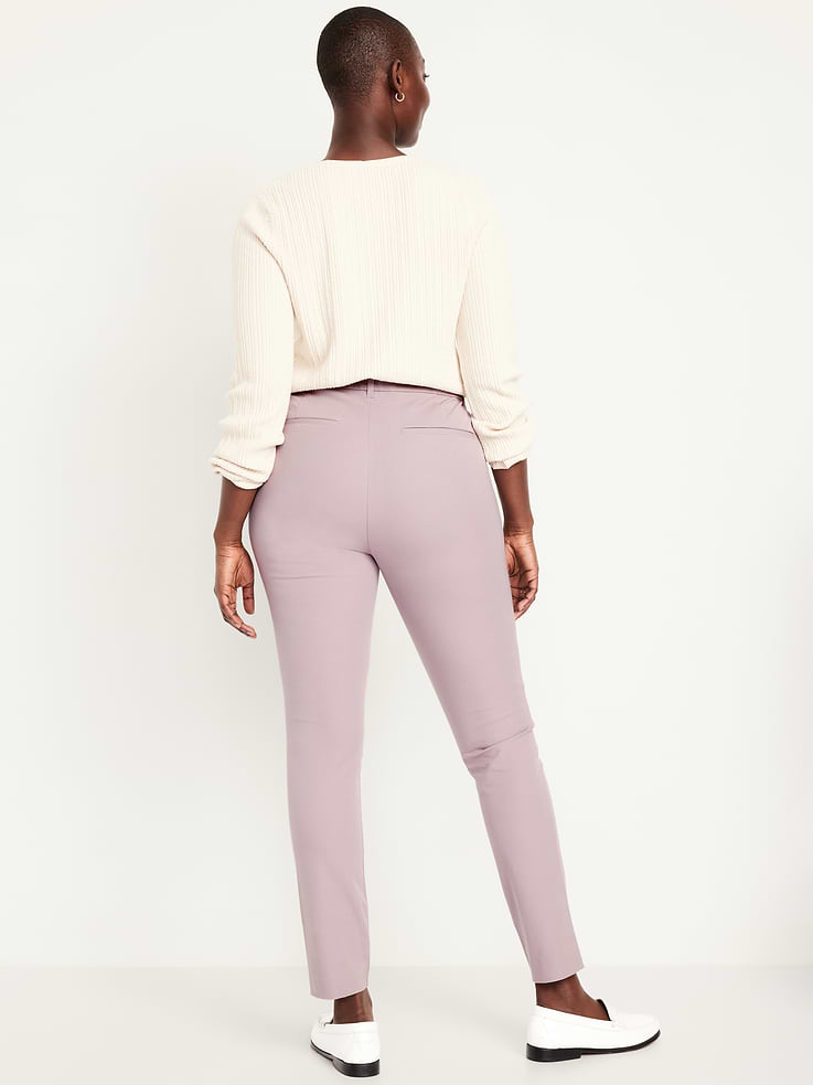 Image 7 of 9, High-Waisted Pixie Skinny Ankle Pants