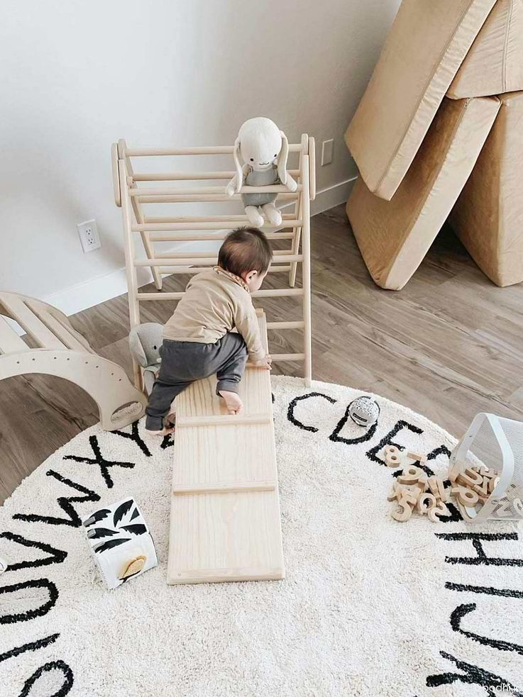 Image number 6 showing, Lorena Canals Washable Rug ABC Natural Black