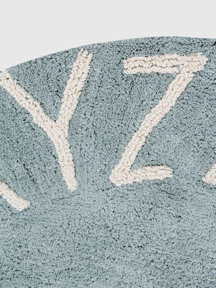 Image number 6 showing, Lorena Canals Washable Rug ABC Natural Vintage Blue