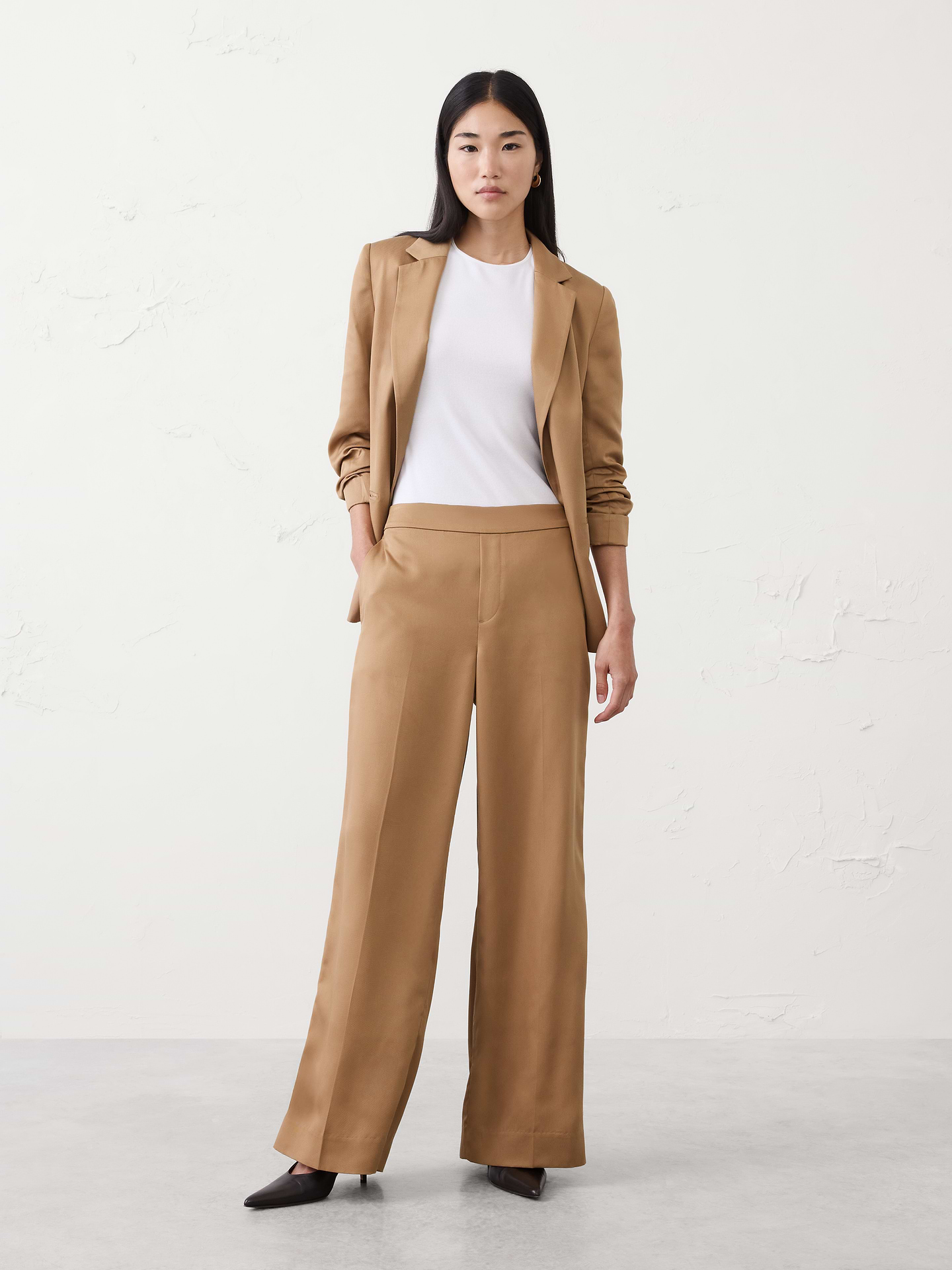 Image number 1 showing, Hayden Wide-Leg High-Rise TENCEL Pant