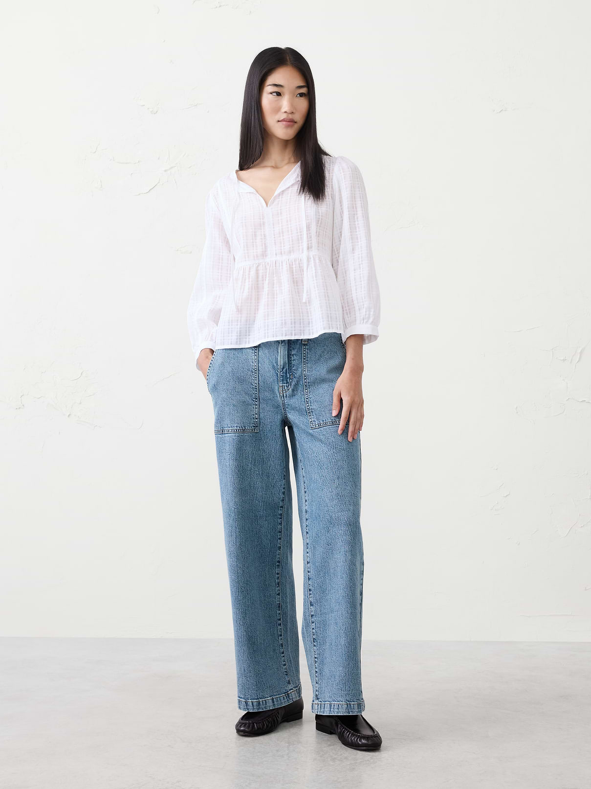 Wide-Leg High-Rise Utility Jean | Banana Republic Factory