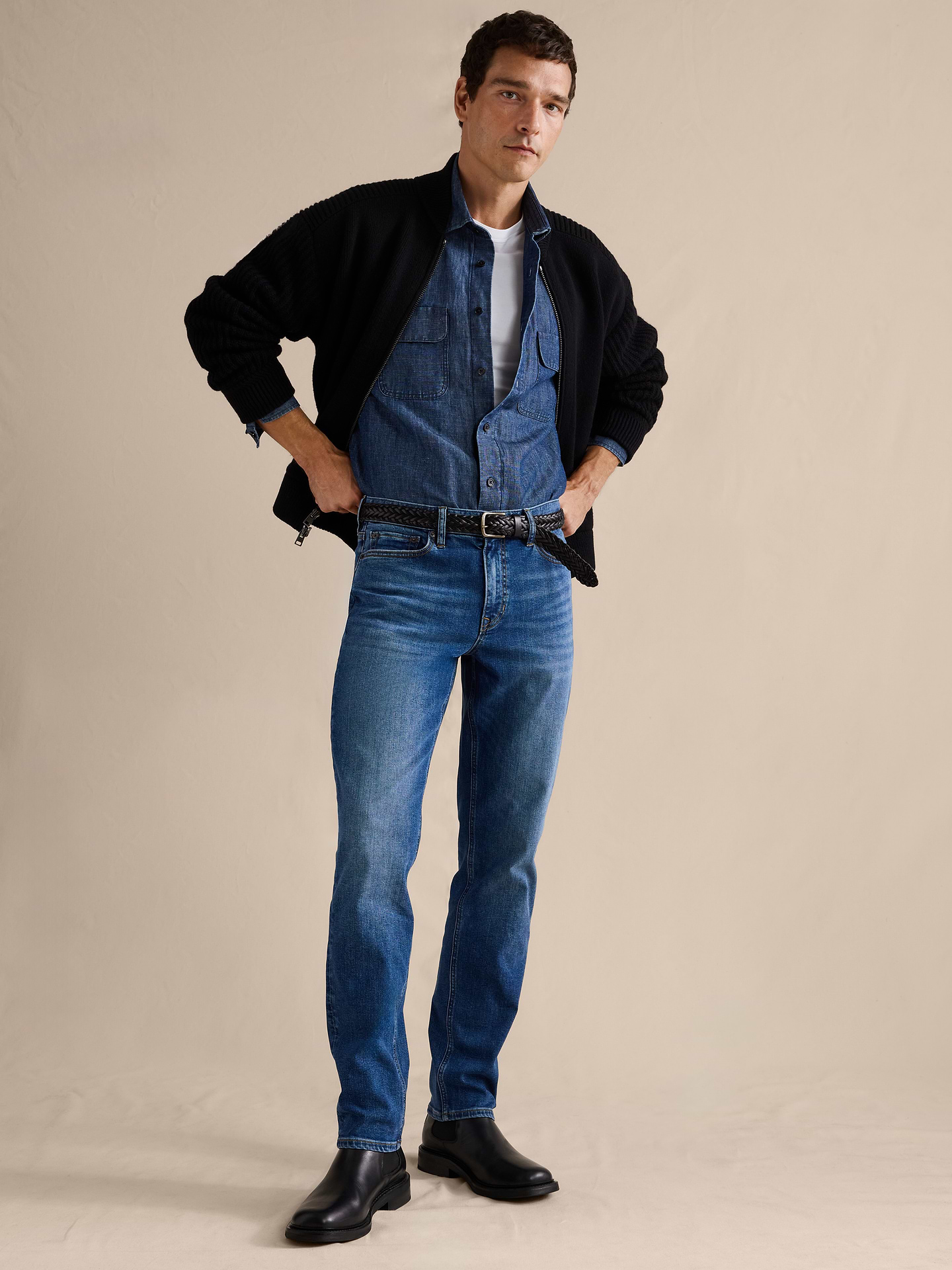 Image number 1 showing, Athletic Luxe Traveler Jean