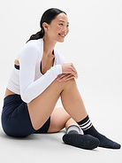 Image number 2 showing, Athleta Pilates Gripper Crew Sock